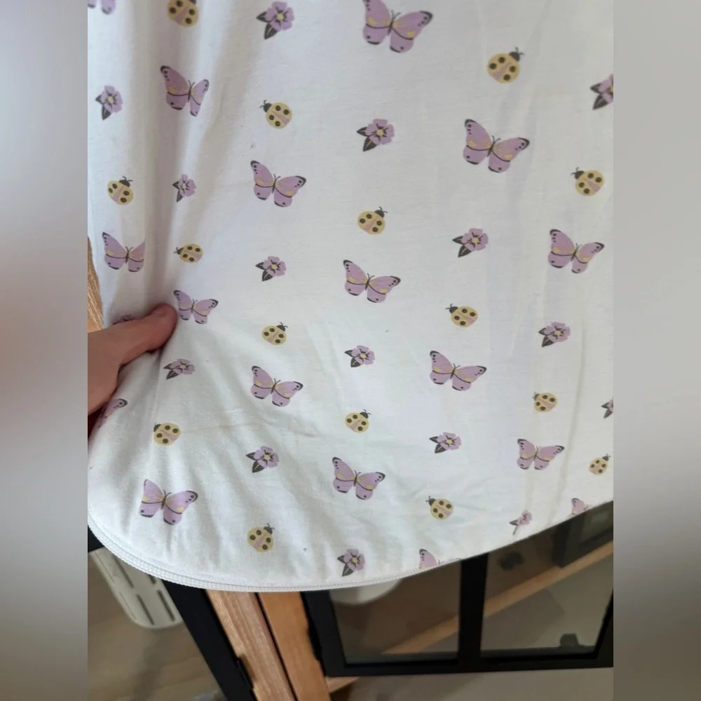 Kyte BABY bamboo sleeping sack flutter butterflies print baby toddler girl fairy